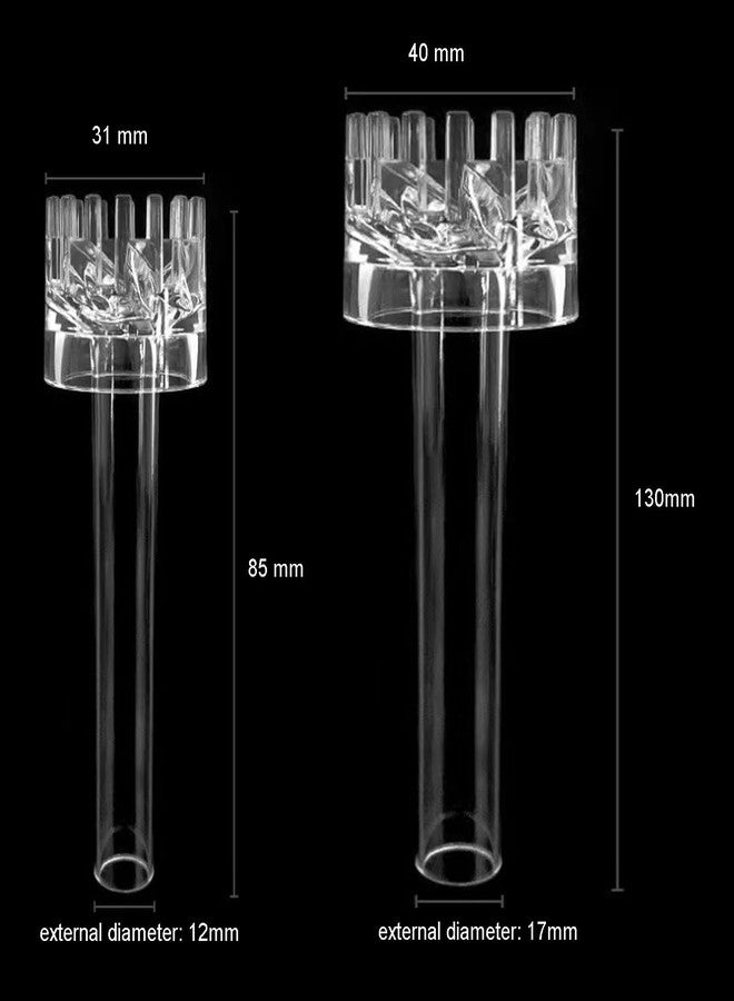 Caylingdee Aquatic Lily Pipe Accessories with Surface Skimmer Water Oil Clean Tool Inflow Outflow for Aquarium Planted Tank Filter for 17mm for 16/22mm(5/8" ID) Tube - Image 2